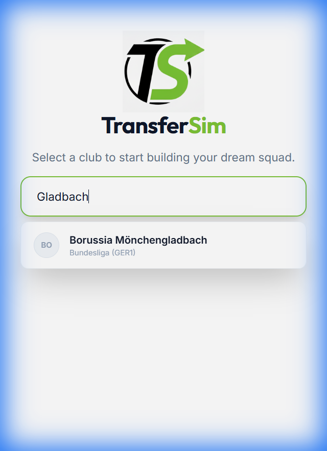 Searching for a Club